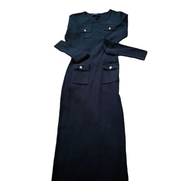 Hera Collection Tight Black Dress Size: Medium - Picture 6 of 7